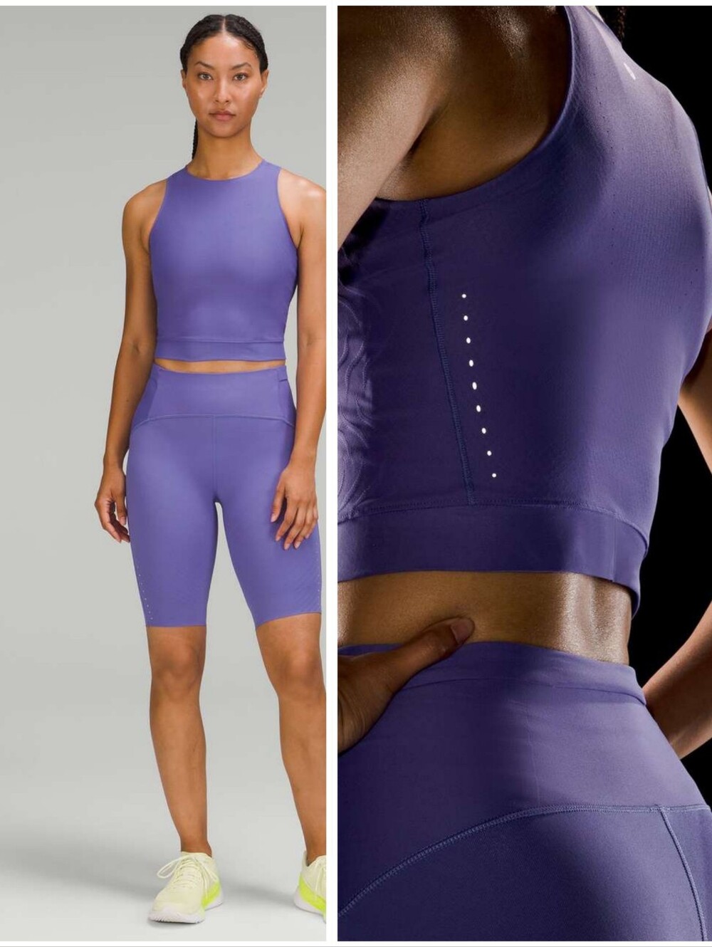 Lululemon SenseKnit Running Tank Top in Charged Indigo